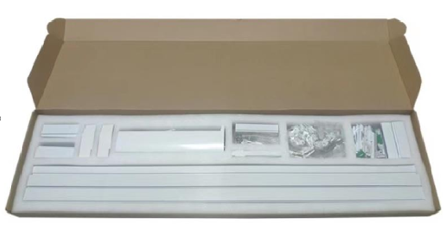 Tuya Zigbee Curtain Motor Set 5M, Large Rail, Smart App, Mesh Network, Voice Assistant, Quiet Motor, Remote Controller, White